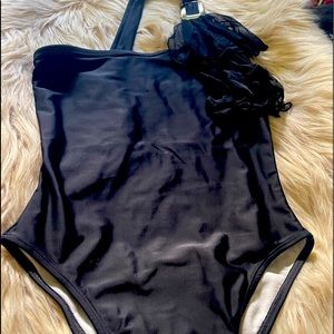New Brazilian Spandex Black 1 Shoulder SwimSuit S